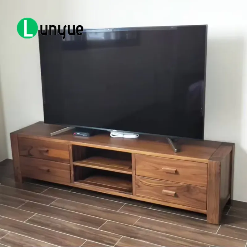 Sustainable Living Design - 북유럽 모던 유럽풍 티크 TV 캐비닛