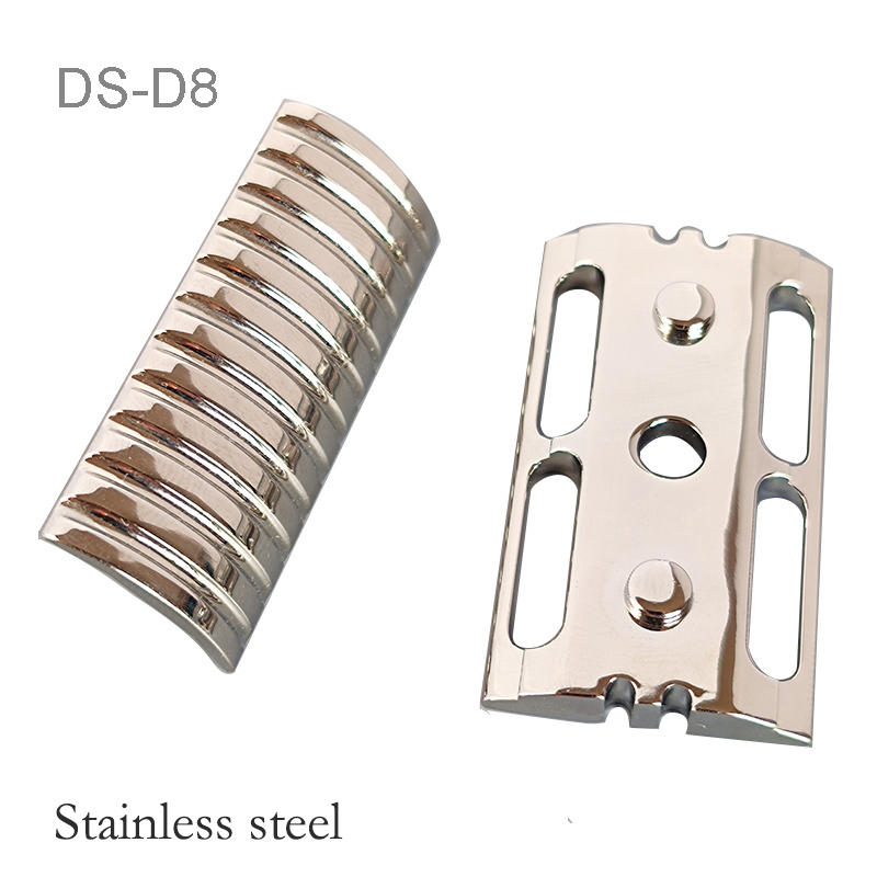 Safety Razor Handle - Dscosmetic D8 황동/티타늄/316 스테인리스 스틸 이중날