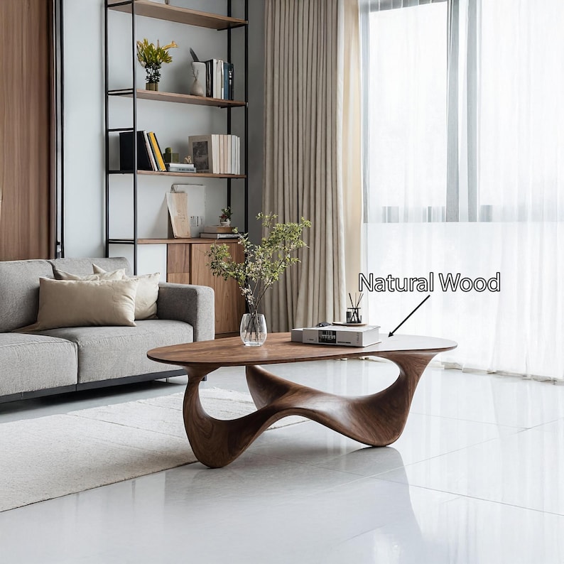 수제작된 내구성 있는 모던 원목 커피 테이블, 지속 가 - Sustainable Living Design 리뷰 및 가격